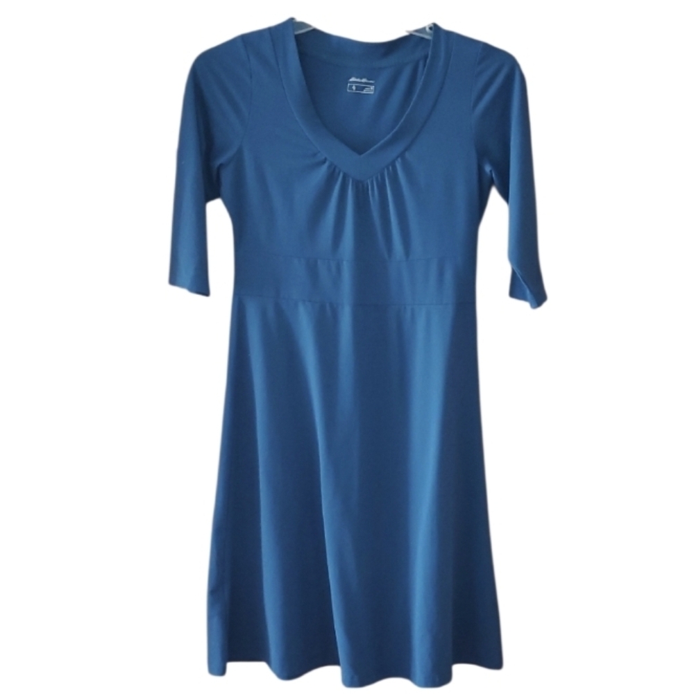 Eddie Bauer Travex Teal Dress Size Medium For Hiking UPF 50+ Travel
